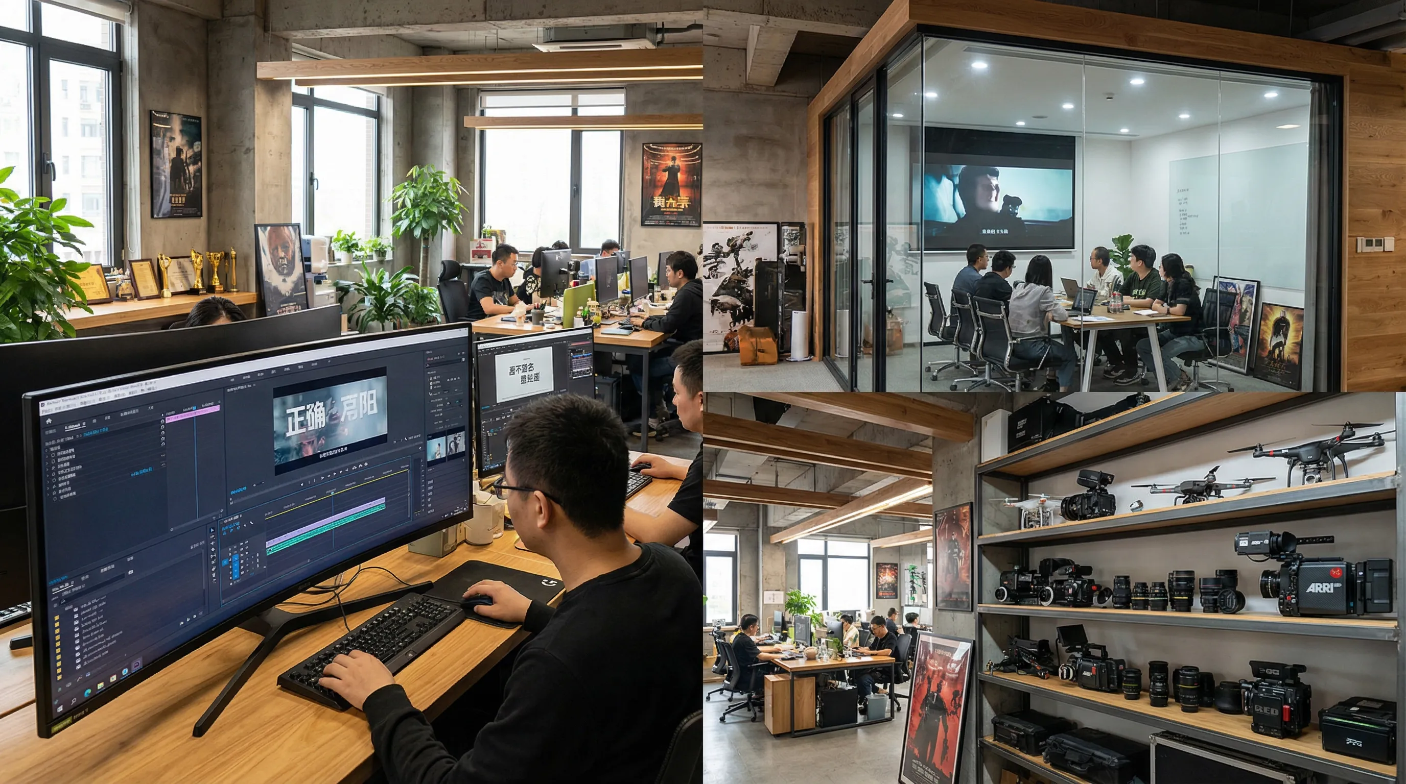 蘑菇视频影视传媒公司办公室